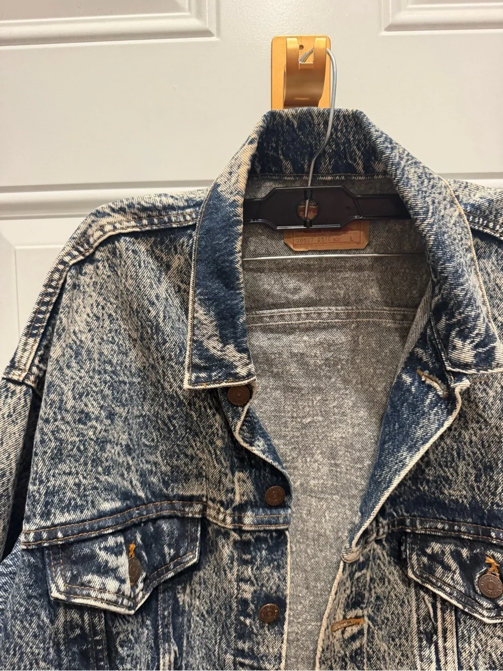 Vintage Levi's acid wash denim jacket sz L